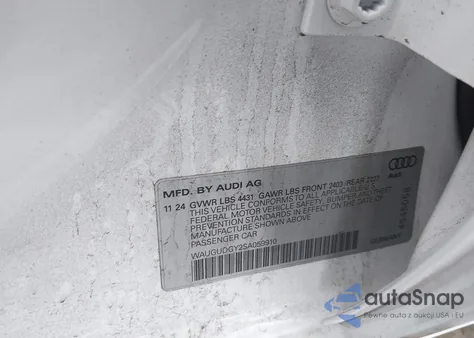 2025 Audi A3 Premium 40 Tfsi Quattro S Tronic z USA, uszkodzony, nr VIN WAUGUDGY2SA059910